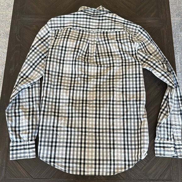 Jack Spade button down shirt, long sleeve, black and white, plaid, casual, small - Picture 6 of 6